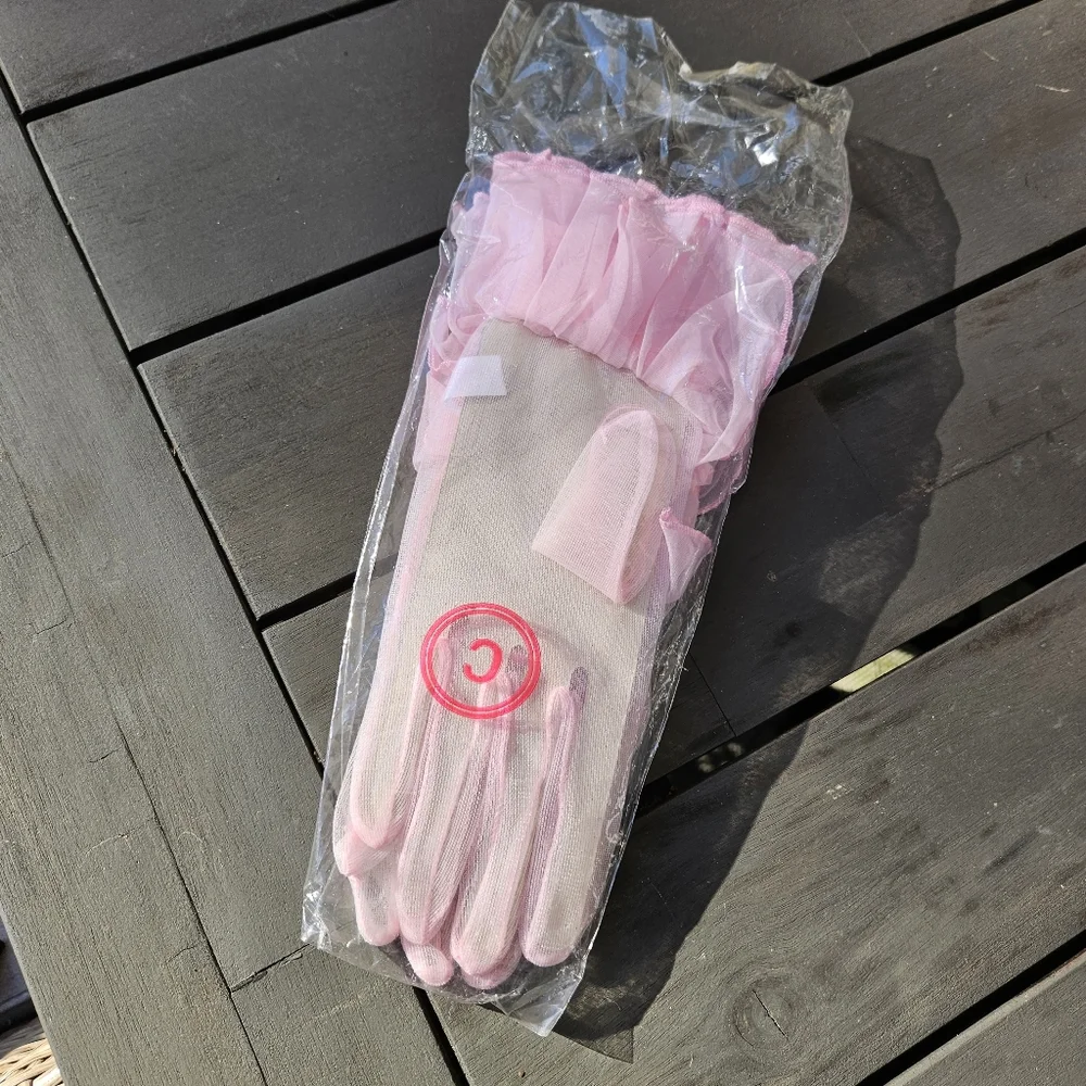 Vintage 60s Gloves Pink Old HOLLYWOOD Gloves Chic Mod Gift Bnip